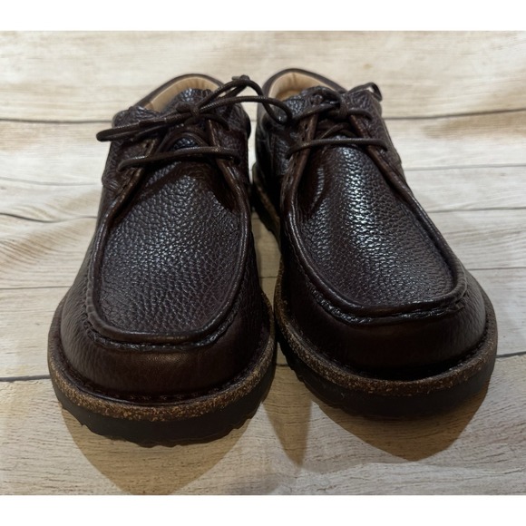 New w/Box Birkenstock Pasadena Men ll Espresso Leather Lace Up Shoes Sz 43 US 10 - Picture 4 of 6